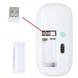 Super Slim - Trådlös USB-mus - MacBook - Område 10m - Binär Teknik AB