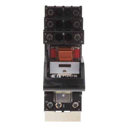 DIN-Skinne relæ, 2 polet 230V AC spole
