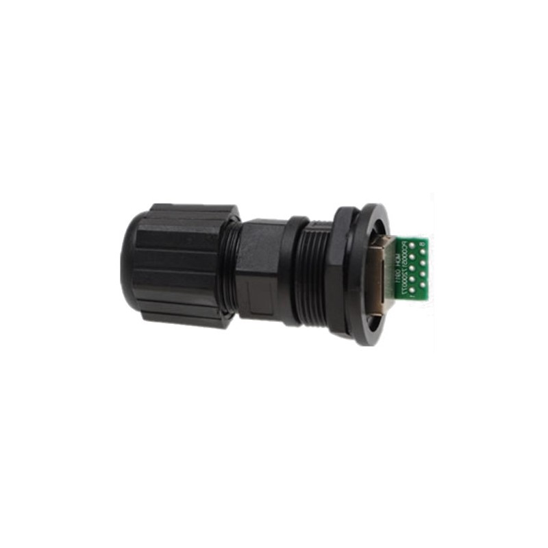 Outdoor M25 RJ45 - PCB IP67 kontakt - vattentät RJ45 adapter för panelmontering