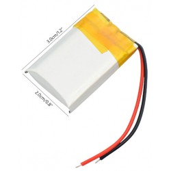 300mAh 602030 3,7V litium polymer batteri - uppladdningsbart - Binär Teknik AB