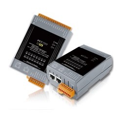Modbus I/O modul med 8 x digital ingång wet / dry, 8 x digital utgång, med P2P