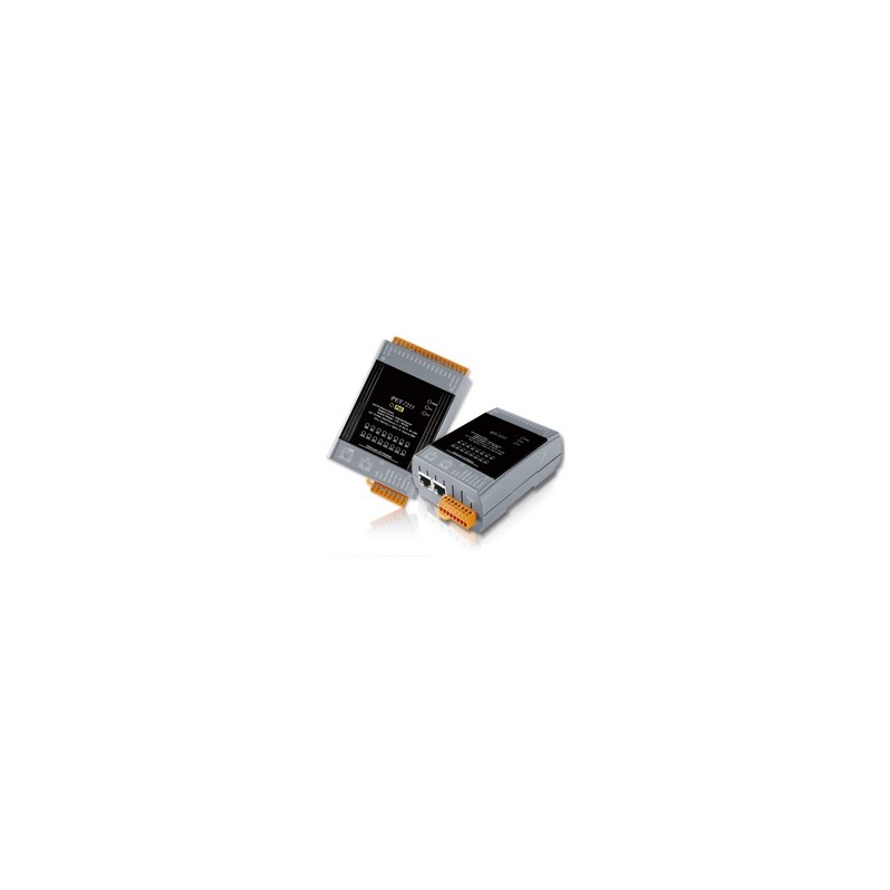 Modbus I/O modul med 8 x digital ingång wet / dry, 8 x digital utgång, med P2P