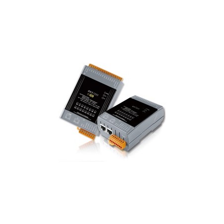 Modbus I/O modul med 8 x digital ingång wet / dry, 8 x digital utgång, med P2P