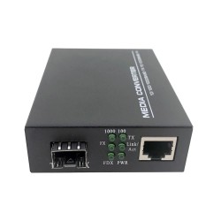 SFP Fiber Media Converter till RJ45 Gigabit Media Converter