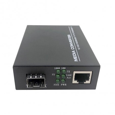 SFP Fiber Media Converter till RJ45 Gigabit Media Converter