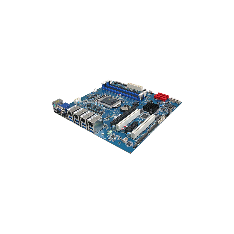 ATX C236 med PCI-ex och PCI expansion, 8 x RS232, 2x RS232 / 422/485 4 x Ethernet Avalue ERX-C236KP