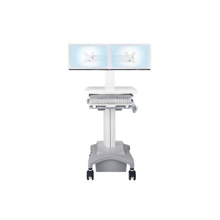 Dual-Monitor Mobile Cart Workstation ( HC-102 )