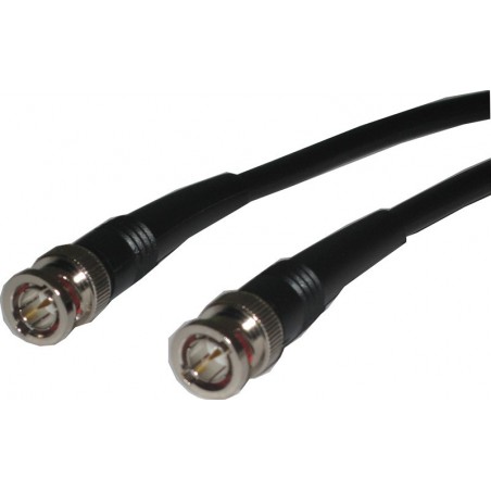 RG62 Coaxial kabel BNC hane - hane, 93Ω kabel til ARCnet, svart, 2,0m