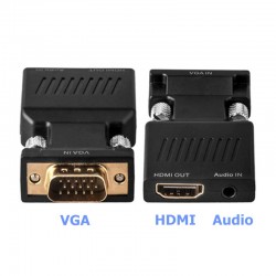 VGA till HDMI-omvandlare med ljud