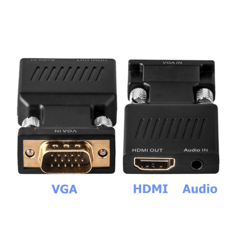 VGA till HDMI-omvandlare med ljud