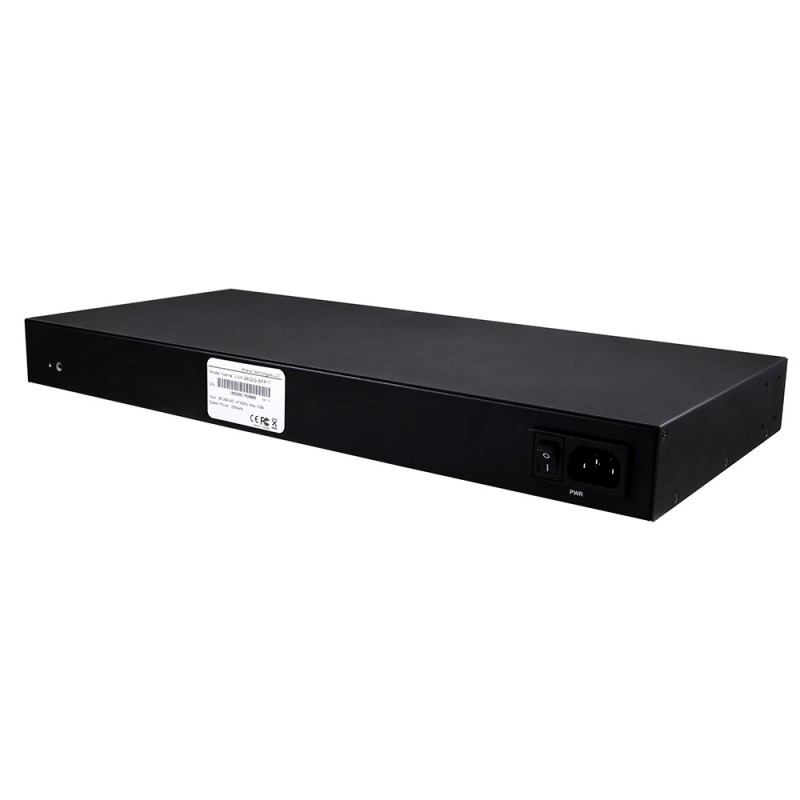 26-port industriell gigabit ojaneaged switch. 1U 19 "rackmontering
