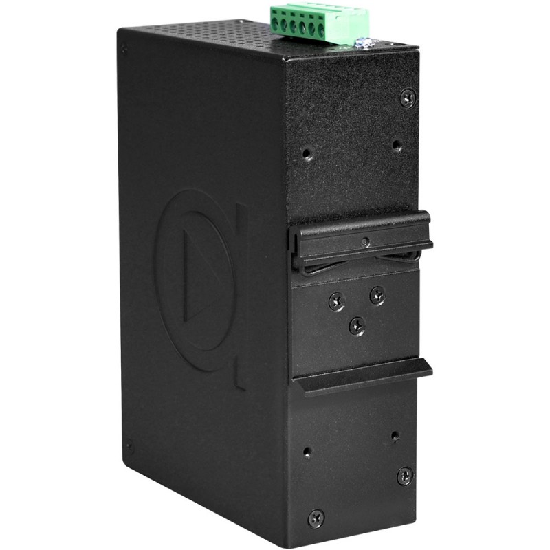 10-Port Industrial PoE + ostyrd switch med IEEE 802.3at (30 watt per port @ 53VDC)