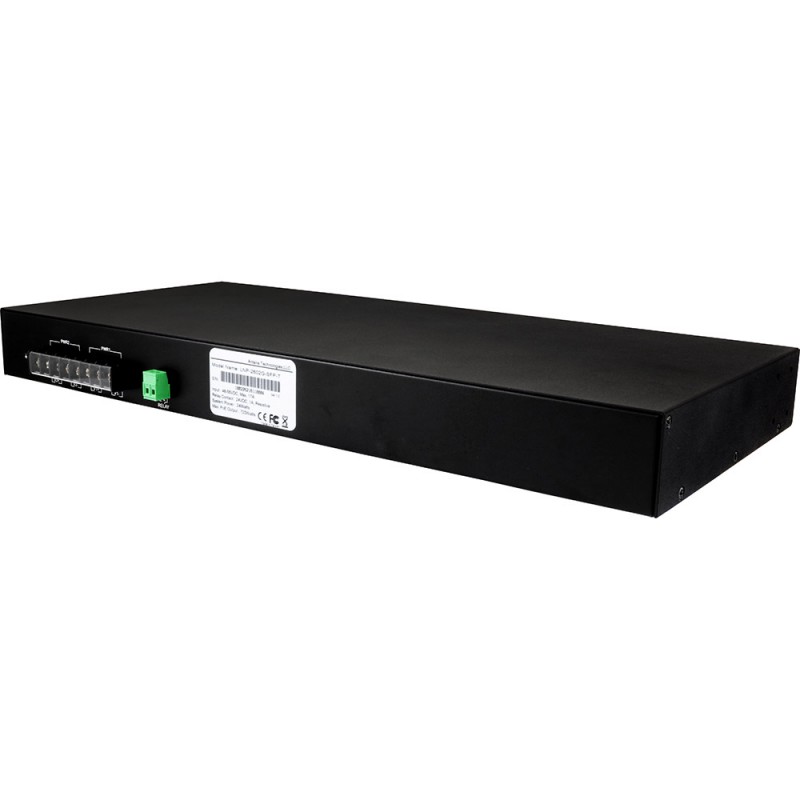 26-portars PoE+ Gigabit Unmanaged Switch: Industrial 1U 19 Rackmount