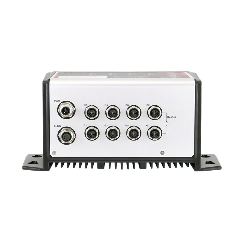 8-port industriell IP67 Gigabit PoE + -omkopplare, M12-anslutning (X-kodad)