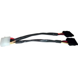 MOLEX 5 1/4 til 2 x 15 PIN sata forsyning