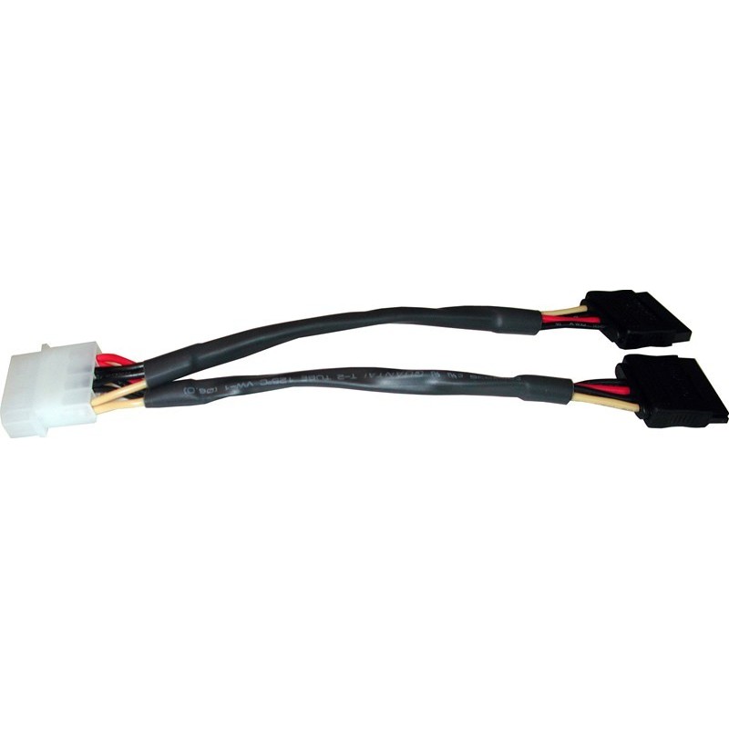 MOLEX 5 1/4 til 2 x 15 PIN sata forsyning