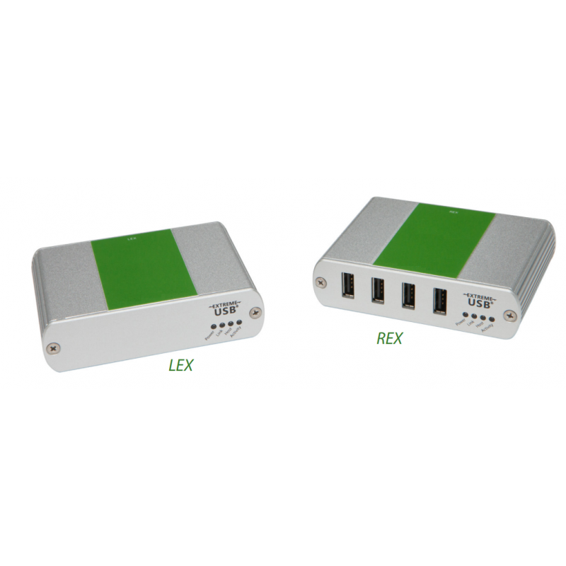 4-portars USB-förlängare - Öka anslutningsmöjligheterna upp till 100 meter