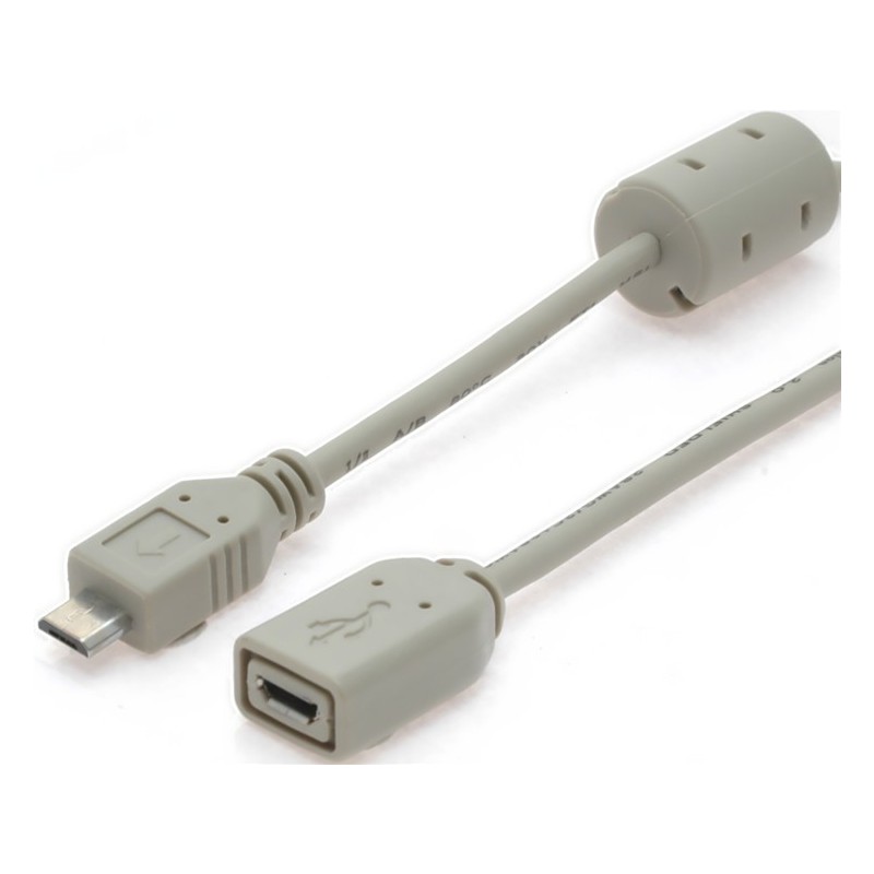 Högkvalitativ 2 m USB2-kabel med ferritkärna och guldkontakter