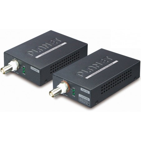 Ethernet förlängare över koaxialkabel, 1 km med PoE. Data och PoE via koaxialkabel (25W)