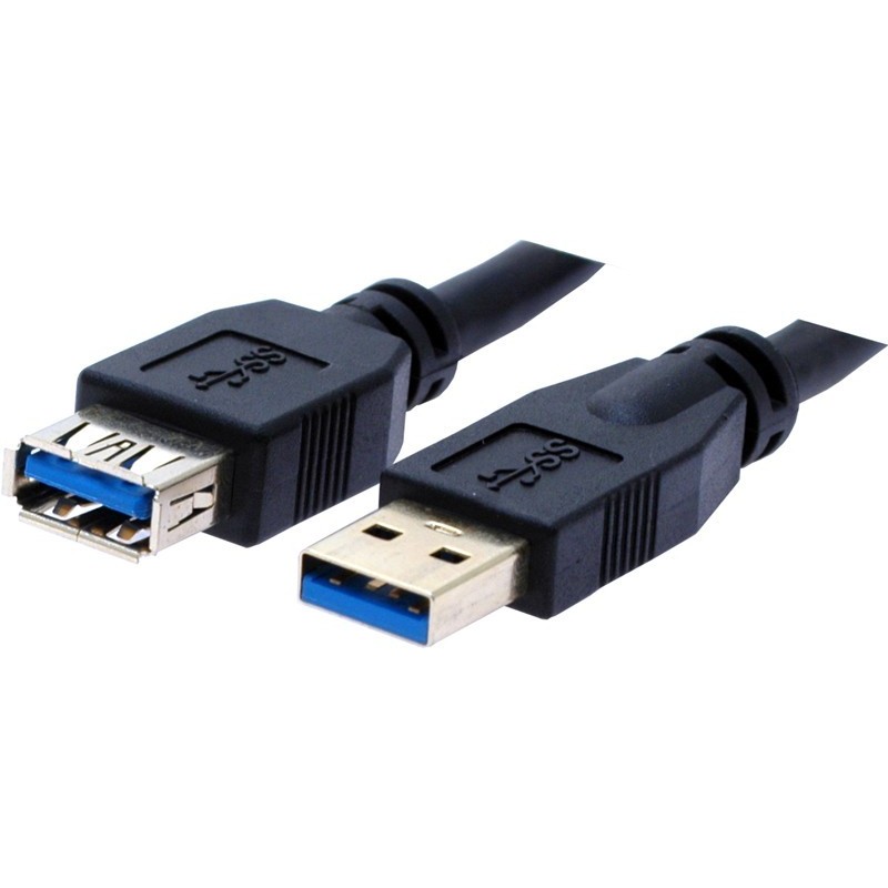 USB 3.0 förlängningskabel 1,8 meter typ A hane till hona USB4AM-AF
