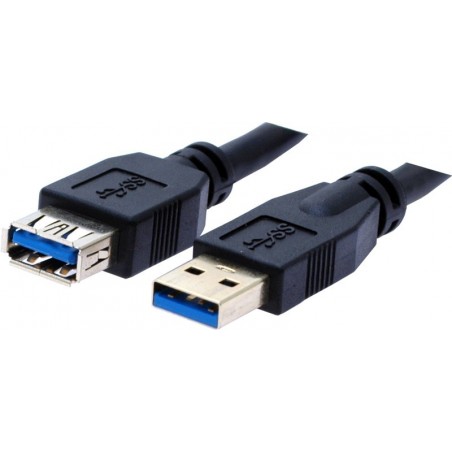 USB 3.0 förlängningskabel 1,8 meter typ A hane till hona USB4AM-AF