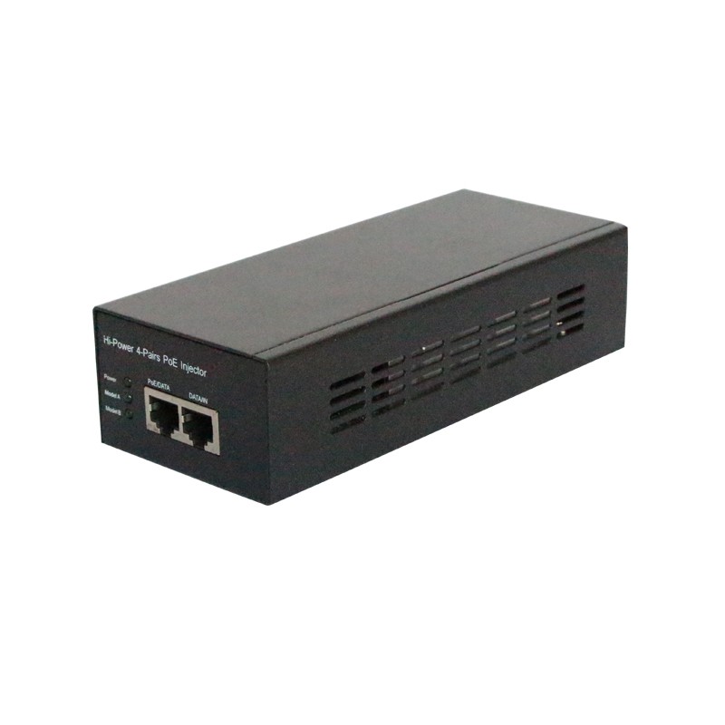 60W POE Ultra Gigabit-injektor. Poe 53VDC. RJ45.