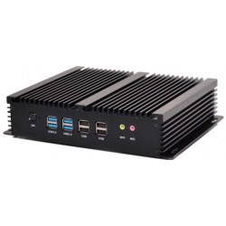 Fläktlös Embedded industriell PC i5 med 4 x RS232 COM-portar 2xRJ45 USB 3.0 och USB 2.0 Fanless
