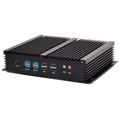 Fläktlös Embedded industriell PC i5 med 4 x RS232 COM-portar 2xRJ45 USB 3.0 och USB 2.0 Fanless