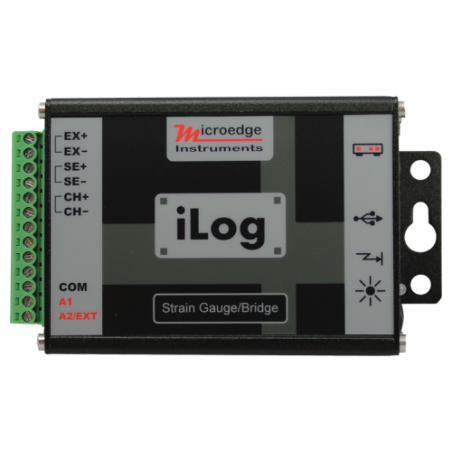 Vejecelle - Strain Gauge datalogger op til 6-wire, 16bit, 4MB hukommelse, 20ms sampling tid, Batteridrift, USB