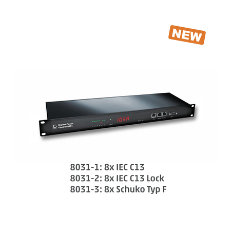 Pdu 8 x 230vav utlopp 10A. På / av via nätverk. Energimätning