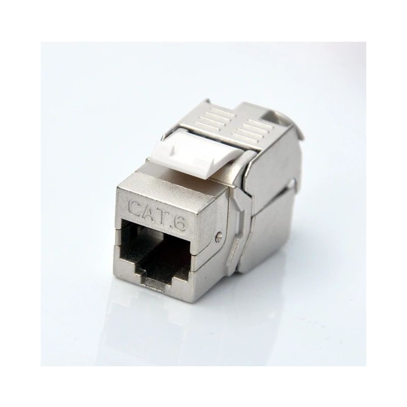 Keystone Jack RJ45 för väggmontering oskärmad katt. 6/7 U / UTP U / STP