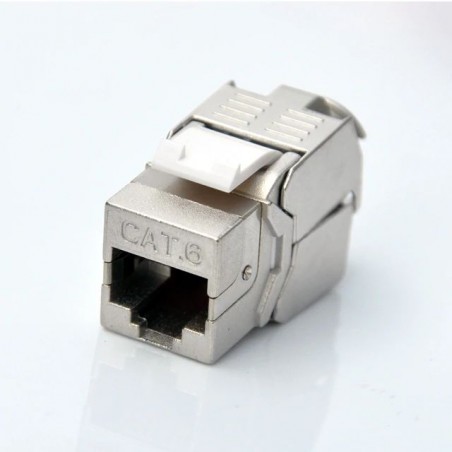 Keystone Jack RJ45 för väggmontering oskärmad katt. 6/7 U / UTP U / STP