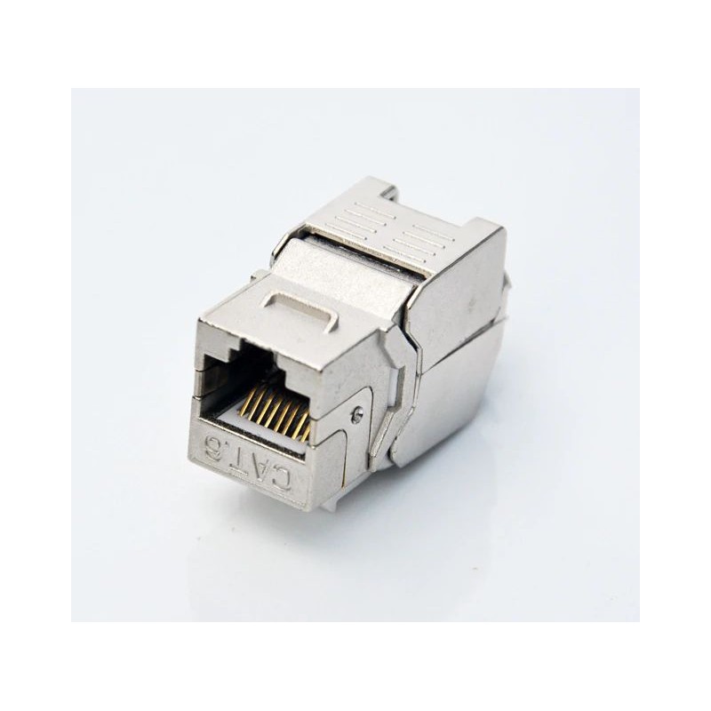 Keystone Jack RJ45 för väggmontering oskärmad katt. 6/7 U / UTP U / STP