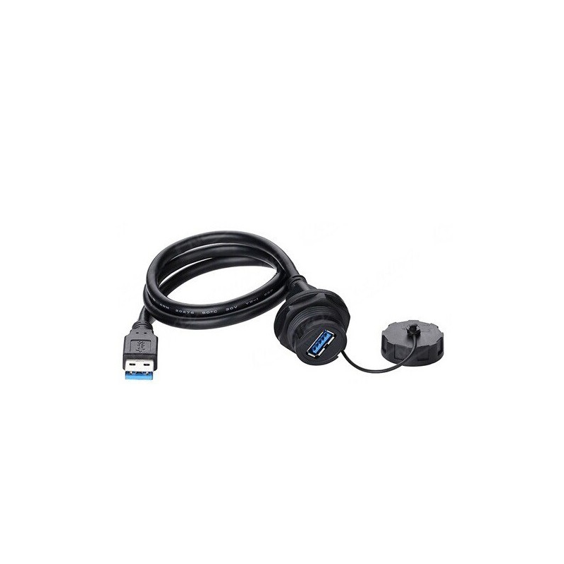 USB 3.0-kabel vattentät panelmontage 50 - USB med vattentät stängning - haneeee till Kvinna
