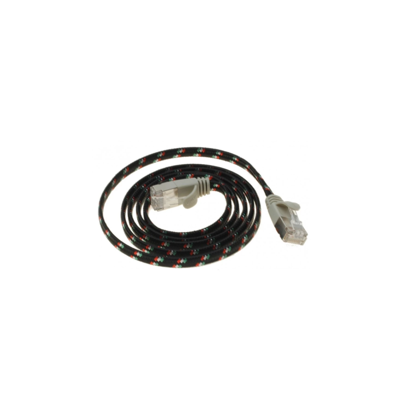 Cat. 6 Slim tuff nätverkskabeln RJ45 UTP, platt, 0,5 meter