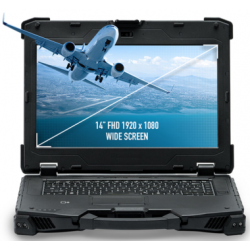 Industriell bärbar dator, robust, bärbar bärbar dator med RS232, multi Touch DURABOOK