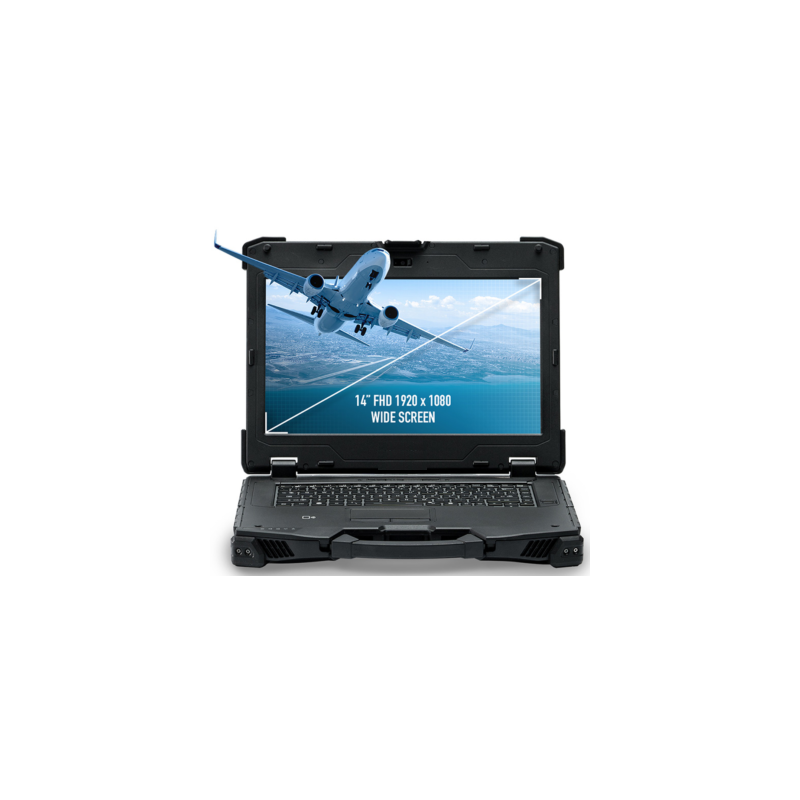 Industriell bärbar dator, robust, bärbar bärbar dator med RS232, multi Touch DURABOOK