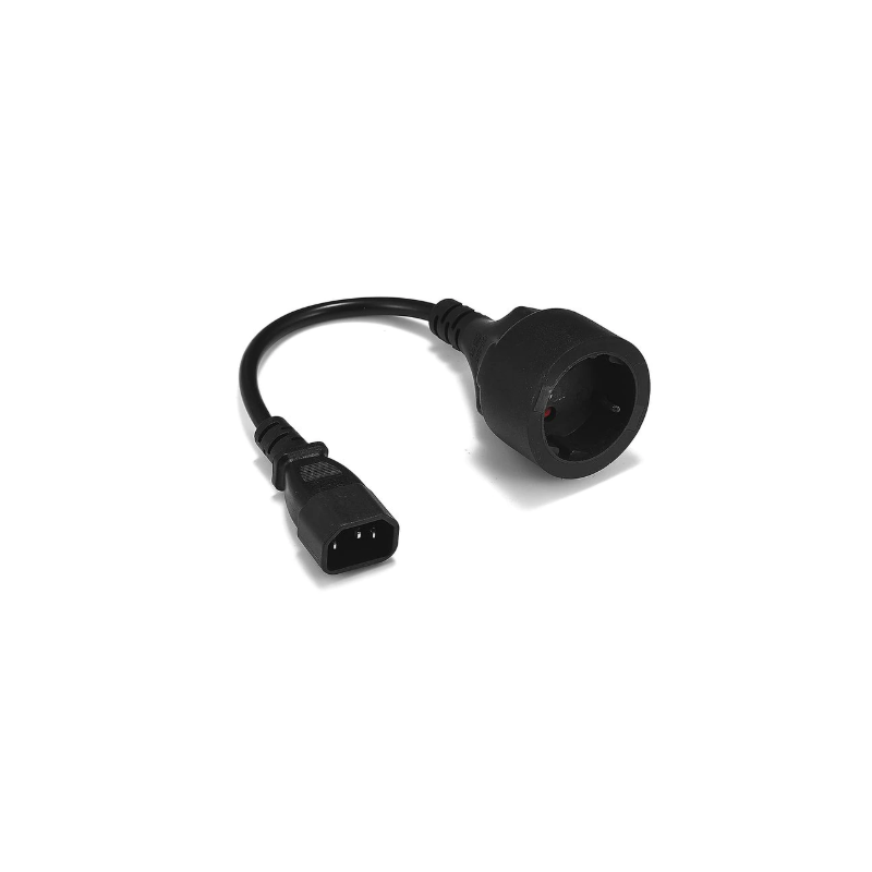 IEC 320 C14, Adapter, Schuko hona, CEE7/4, 250V PDU till IEC-kontakt
