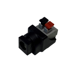 DC-kontakt hona 5,5/2,1 mm kopplingsplint med push-down klämma