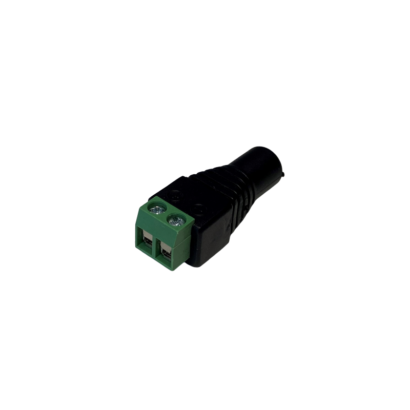 DC-kontakt hona 5,5/2,1 mm skruvplint
