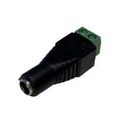 DC-kontakt hona 5,5/2,1 mm skruvplint