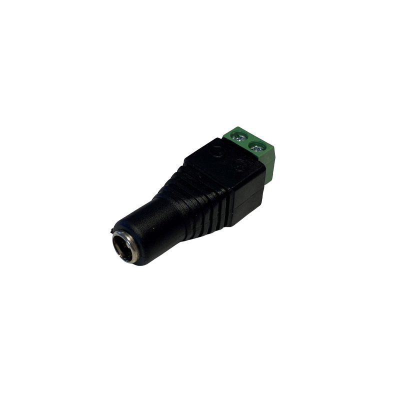 DC-kontakt hona 5,5/2,1 mm skruvplint