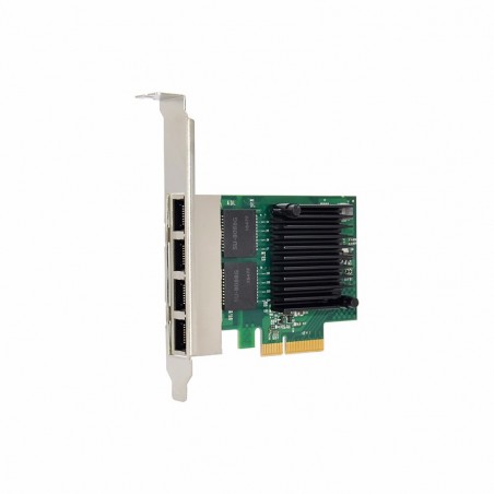 Intel I350AM4, PCI express, Quad Port gigabit, ethernet, LAN, kort