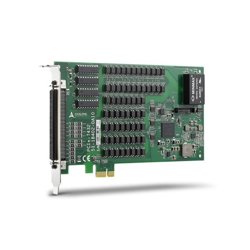 PCIe-kort, 32 kanaler, digital ingång, digital utgång