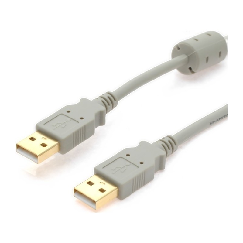 USB2 kabel, A hane - en hane MED ferritillkerne, 2 m