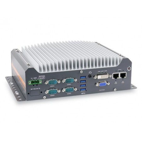 Embedded blæserløs PC gen 9 og Gen 8 med 4xCOM serielporte 2x Etnernet til DIN skinne montage