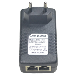 12VDC Passiv Poe-injektor med RJ45, POC