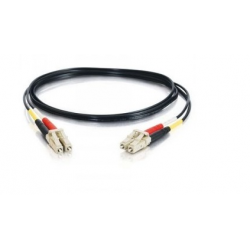 Armerad fiberkabel, multimod, LC-LC, 10m, 62,5 / 125my, Black, LSZH, Duplex