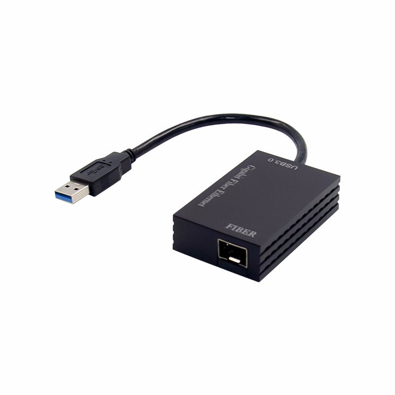 Fiber Ethernet-adapter Gigabit till SFP-modul. USB3.0 till 1000Mbit SFP