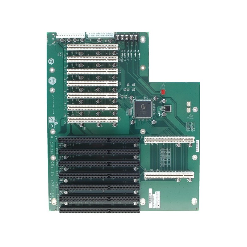 Mångsidigt passivt busskort: 2x PICMG, 5x ISA, 7x PCI-kortplatser
